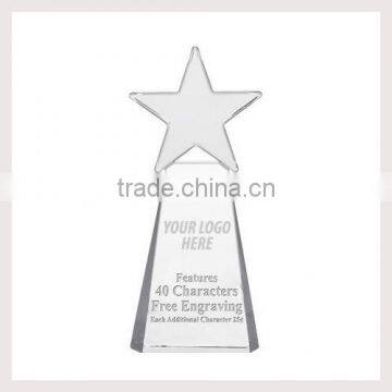 Clear Transparents Crystal Tower Shape Base Star Awards For Design