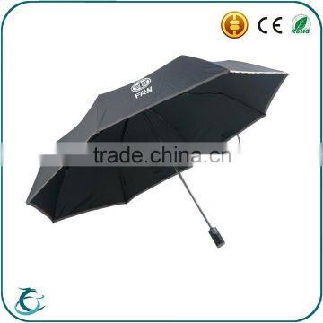 Safe Reflective Stripe Automatic Windproof Folding Umbrella With Case photo-2