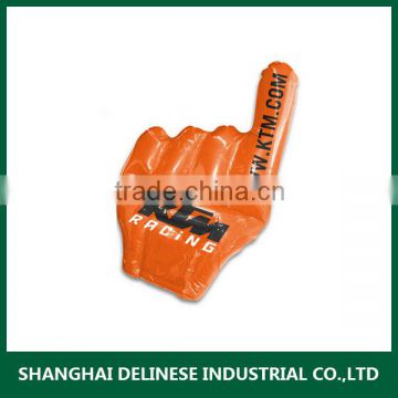 cheerful Inflatable PVC purple finger hand