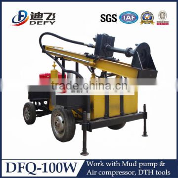 full hydraulic trailer mounted mining blasting drilling rig for sale