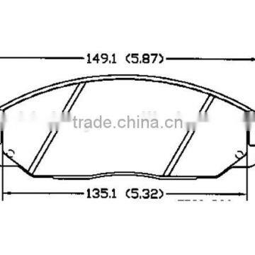 D864 58101-26A00 for Daewoo Hyundai Kia JAC Roewe front car brakes