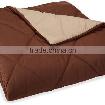 Basics Reversible Microfiber Comforter-chocolate, full/ queen