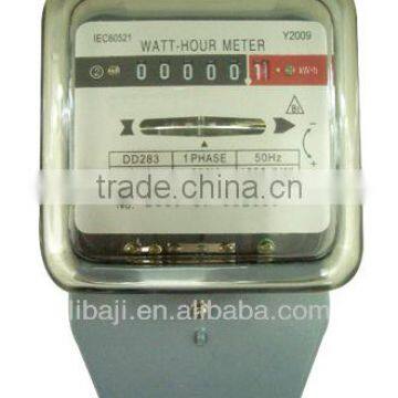 DD283 type single phase electromechanical energy meter