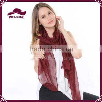 Chiffon Polka Dot Scarf