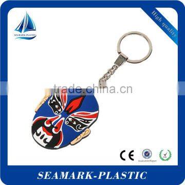 2016 eco-friendly custom design pvc rubber character figure key chain for events