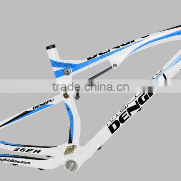 Dengfu Factory professional factory china mtb carbon, 26er full suspension FM076