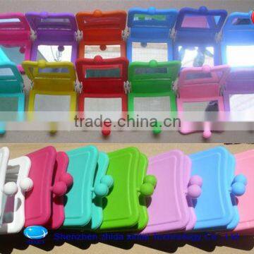 fashion lady's silicone portable cosmetic small mirror