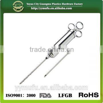 2-Ounce Stainless-Steel Seasoning Injector with 2 Marinade needles meat injector