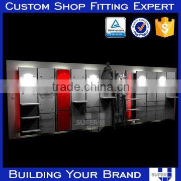 Tailor Made Spray Paint MDF Wood Shelf for Shop With LED Lighting photo-5