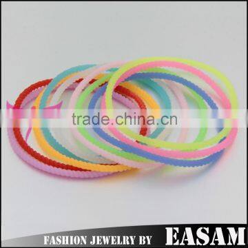 European Market Stylish Infinity Bracelet,thin silicone bracelet,tie shape rubber bracelet