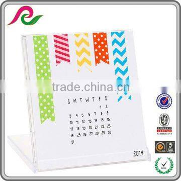 calendar with plastic frame