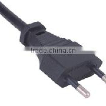 Italy power cord CEI standard 2 pin 10a 250v power cord