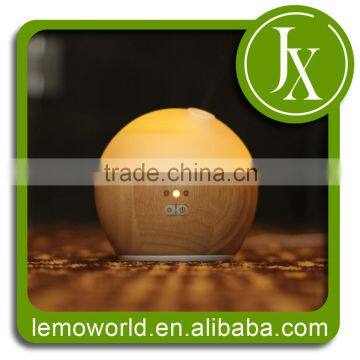 Health Care Product With LED Color Light Ultrasonic Aroma Diffuser With Nebulizing Diffuser WOOD + GLASS photo-2