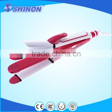 Shinon Multifunctional hair perm hair curler and hair straightener and crimper