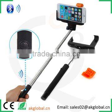 smartphone digital camera portable extendable selfie stick monopod with bluetooth shutter button