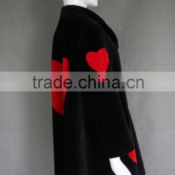 Factory Direct Wholesale Fashion Ladys Wool Lamb Sheared Leather Fur Jacket photo-3