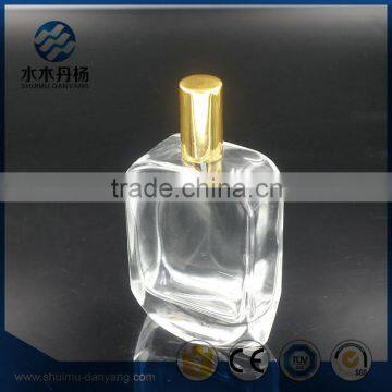 Fancy 100ml Personal Care Use Flat Glass Perfume Bottle photo-2