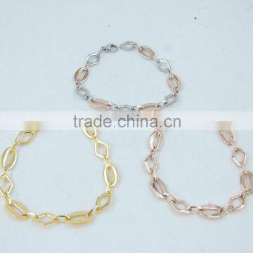 Stainless steel gold filled hand catenary,link chain bracelet,charms bracelet