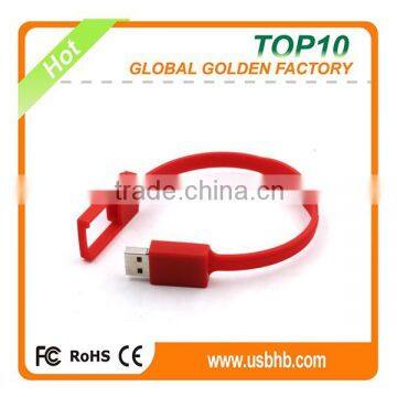  china bracelete wristbands bulk 1gb usb flash drives