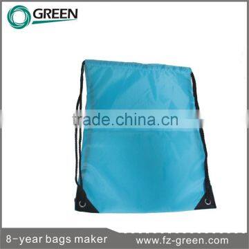 Blue Type 2015 Polyester bag drawstring backpack