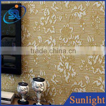 European embossed non-woven wallpaper classic interior luxury wallpaper
