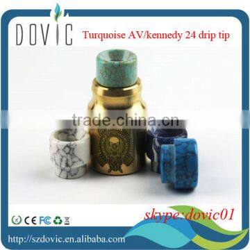 wide bore comp lyfe drip tip with Turquoise mateial