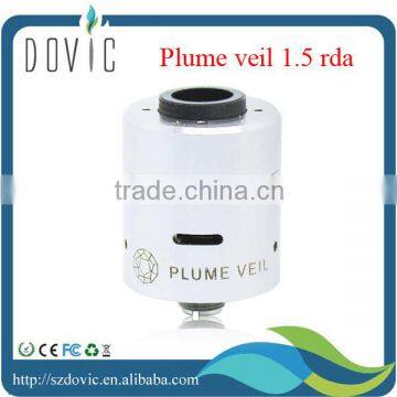 brushed ss/black/white plume veil 1.5 rda atomizer on sale