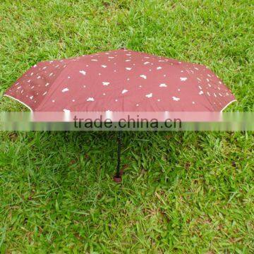 promotional silver coating uv protection folding umbrella