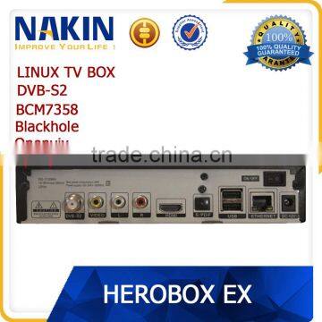 Genuine Linux hd receiver Herobox EX HD satellite tv box full hd satelliter receiver