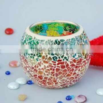 mosaic candle holder