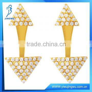 Sterling Silver Front and Back Fashion Earrings 2016 photo-3