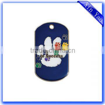 Factory supply customized gold enamel dog tag