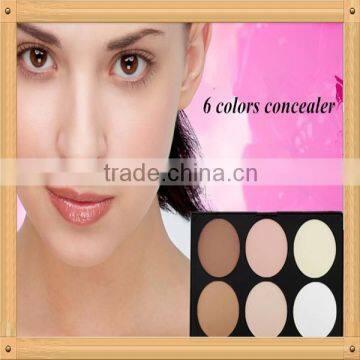 Hot sell 6 colors concealer blush cheap makeup palette