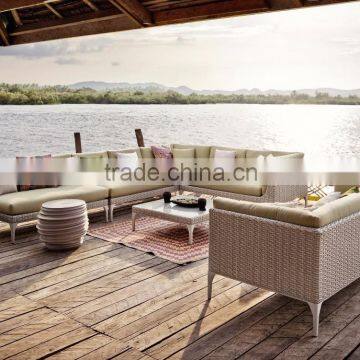 2015 Rattan Outdoor Garden Sofa Furniture - Wicker Rattan Sofa Set Furniture - Poly Rattan Garden Sofa Set