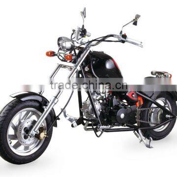 chopper motorcycle with 110cc engine displacment