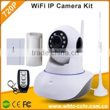 OEM p2p hd 720P wifi Smart Home security Alarm System with video camera