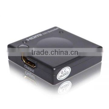 2 way automatic mini hdmi switcher 2 in 1 out