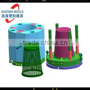 Large capacity platic indoor trash basket mould