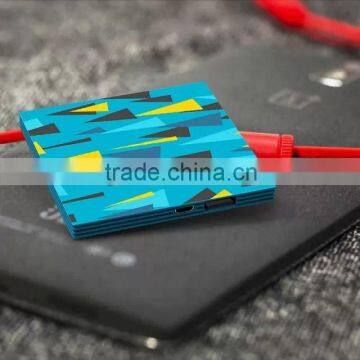 factory supply square shape design polymer battery portable power bank charger