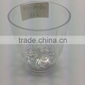 Acrylic shooter glass with multi color LED light