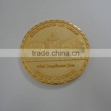 Factory direct sales gold metal cheap custom antique coin