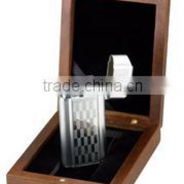 Metal Oil Lighter cigarette lighter in Wooden Box