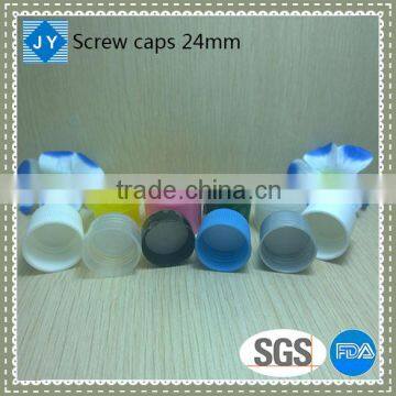 24mm wholesale PP plastic bottle screw caps for mineral water/essential oil/olive oil/drink milk/ cleanser/lotion/toner