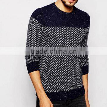 men Jumper with Herringbone Pattern, men fashion sweater popular wholesale