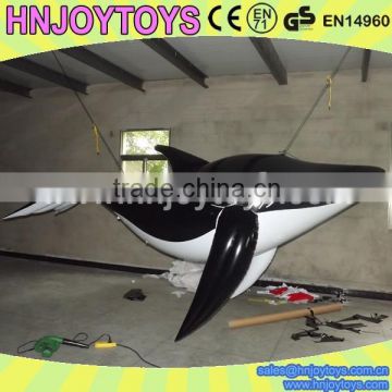 Advertising Party Toy Black Inflatable Shark