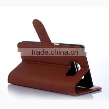 High Quality Leather Holster Card Wallet Folio Stand Flip Case Cover for Samsung GALAXY S6 Edge photo-5