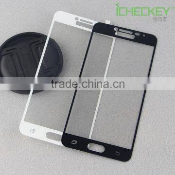 Silk print frame tempered glass film for Samsung C5 C7