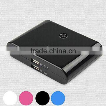 12000mAh mobile power bank, dual USB port mobile power bank for iphone power supply