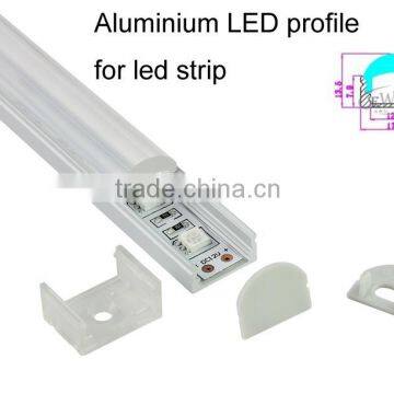 Factory recessed 60 degree angle shape aluminium profile led lighting
