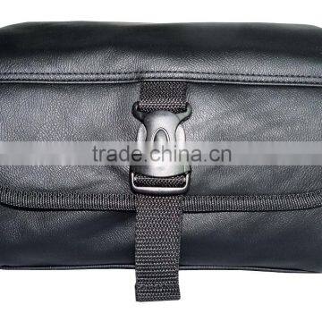 2016 Latest America Style PU Leather Polyester Fashional Travel Wash Bag Toiletry Bag for Unisex photo-2